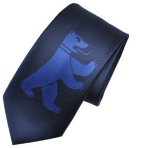 Krawatte dunkelblau mit Logo