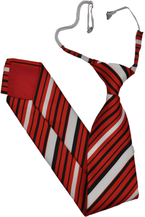 Elastkrawatten Rot-Weiss