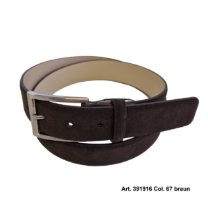 Herrengürtel Wildleder 391916-67 dunkelbraun