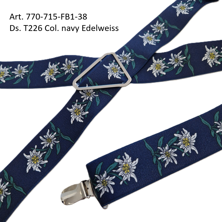 Hosenträger Fantasie T226 navy