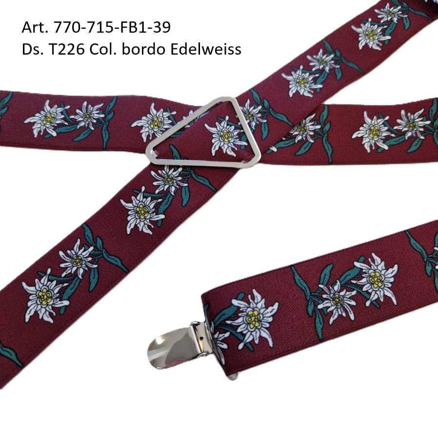 Hosenträger Fantasie T226 bordo